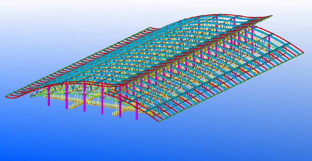 農(nóng)工商游泳館鋼架